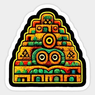 Mayan Pyramid Sticker